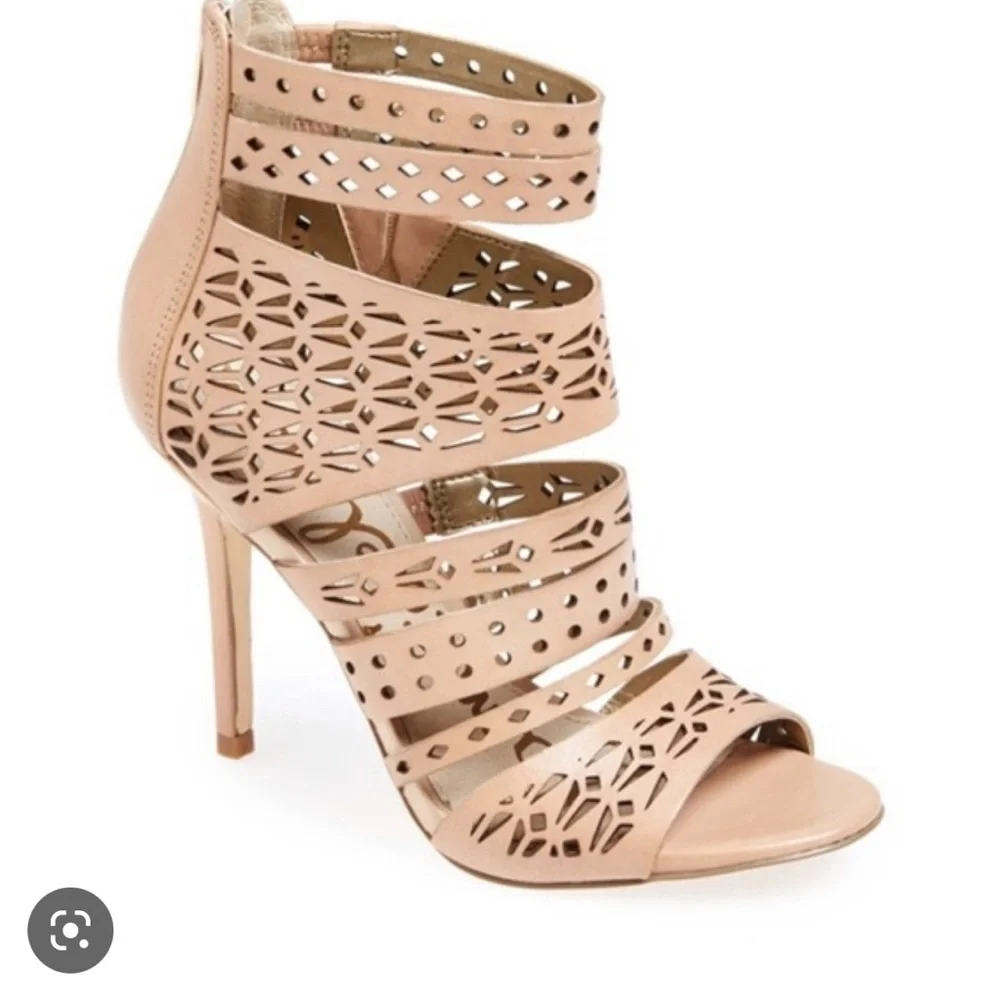NEW Sam Edelman Alysia Leather Heels - Picture 1 of 5